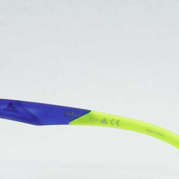 Adidas SP0015 91X Shield Sunglasses - Matte Blue \ Blue Mirror - Picture 6 of 10